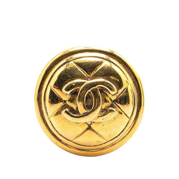 CHANEL Gold Coco Mark Brooch - Picture 1 of 5